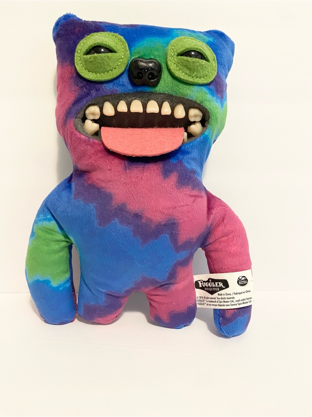 Fuggler Funny Ugly Monster Tie Dye Rainbow Plush Stuffed Toy